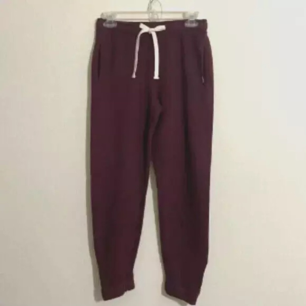 MONROW Jogger Style Sweatpants BURGUNDY Women's Size XS